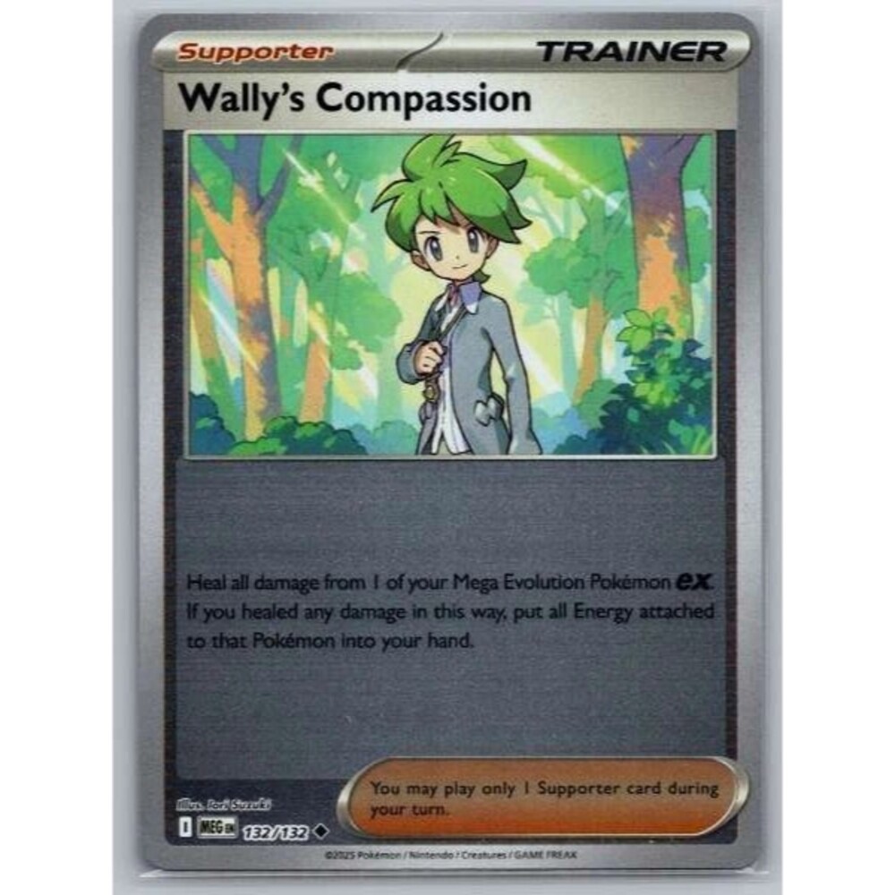 Wally's Compassion 132/132 Prize Pack Series 8 Ultra Rare NM Pokemon TCG